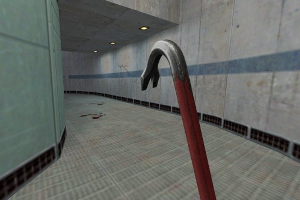 Wielding a crowbar in Half life