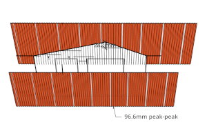 SketchUp plan of the cladding