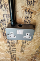 Conduit entering a double socket